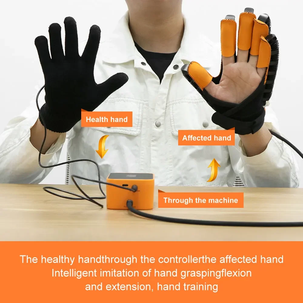 Rehabilitation Robot Gloves Stroke Hemiplegia Intelligent Massage Hand Function Recov Robot Gloves Rehabilitation Training Glove