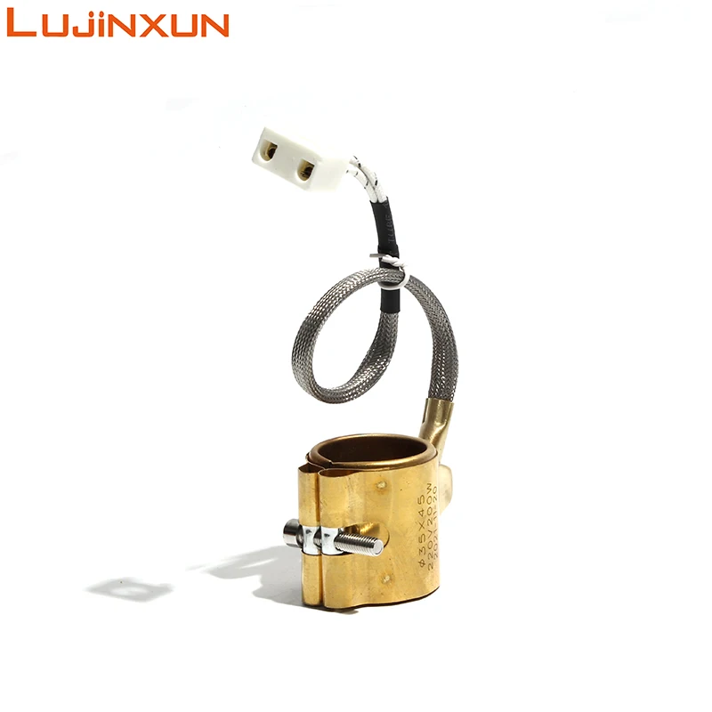 LUJINXUN مغلق بالكامل النحاس التدفئة حلقة حقن صب آلة فوهة قالب الهواء سخان الفرقة الكهربائية 220 فولت قبول مخصص