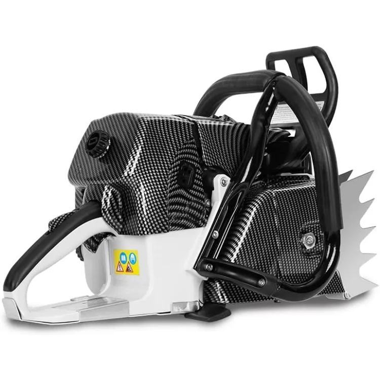 92CC G660 PRO منشار سلسلة البنزين رأس الطاقة مع 28 بوصة 3/8 بوصة.063 بوصة 92DL شريط توجيه وسلسلة المنشار التفاف حول المقبض