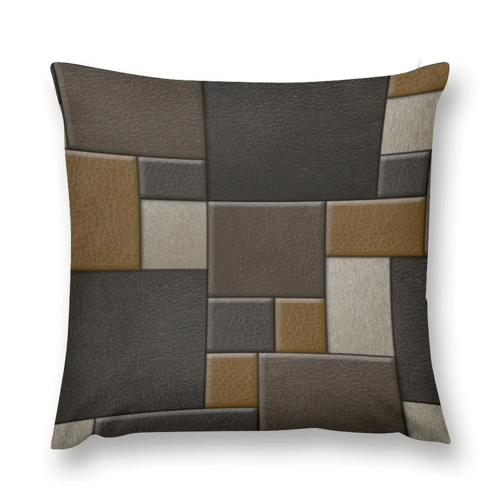 

Leather Patchwork Throw Pillow Cushions Cover Sitting Cushion Cushions For Decorative Sofa autumn pillowcase pillow