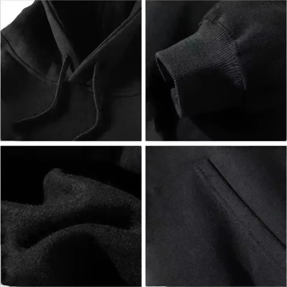 Unisex Black & Golden Steelers Graphic Hoodie Casual Cotton Long Sleeve Hooded Sweatshirt with Slight Stretch Knit Fabric