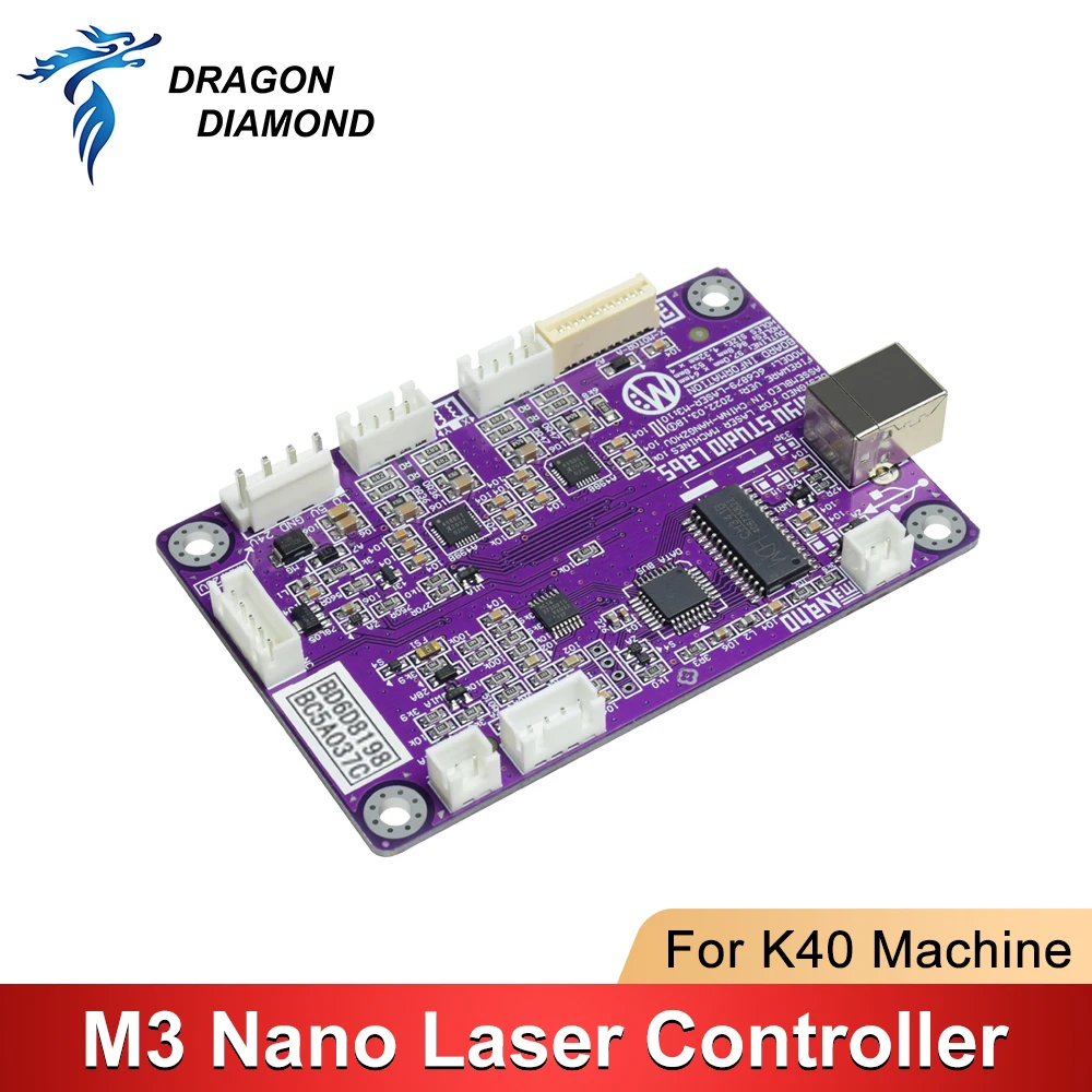 LIHUIYU-M2 M3 Nano Laser Controlador, Mãe Placa Principal com Painel de Controle Dongle, DIY Gravador Cortador Sistema, 3020, 3040, K40 Máquina