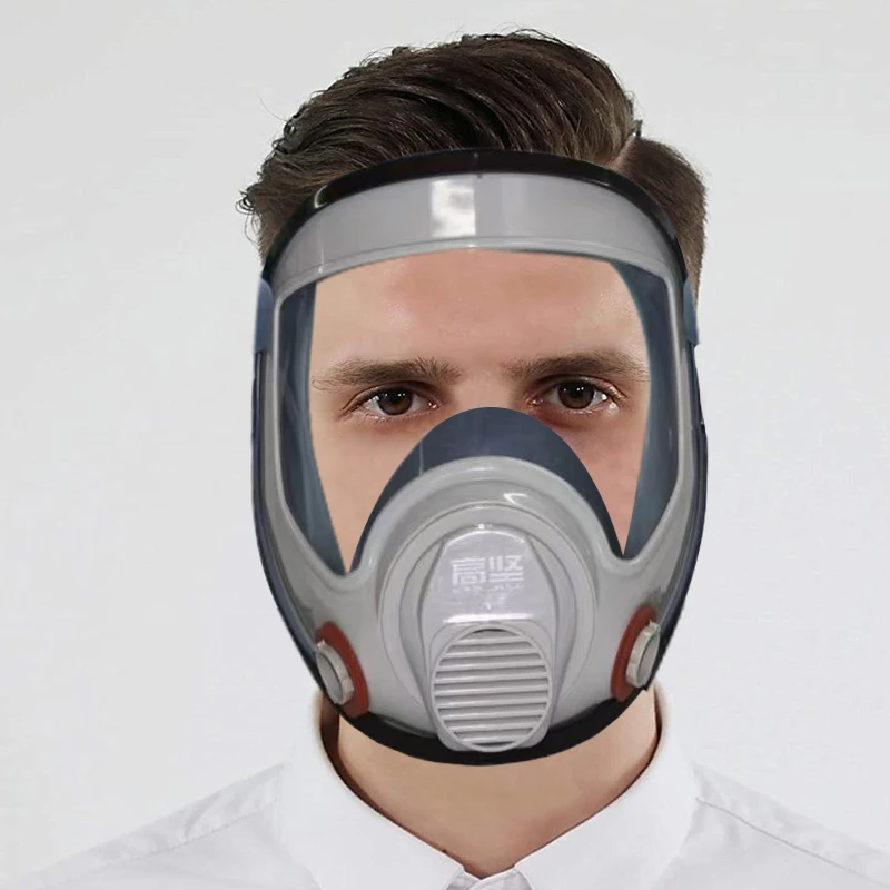 Full Face 0801 Gas Mask Safety Work Filter Dust Proof Respirator Safety Protective Mask Can Worn Comfortablyon All Face Shapes