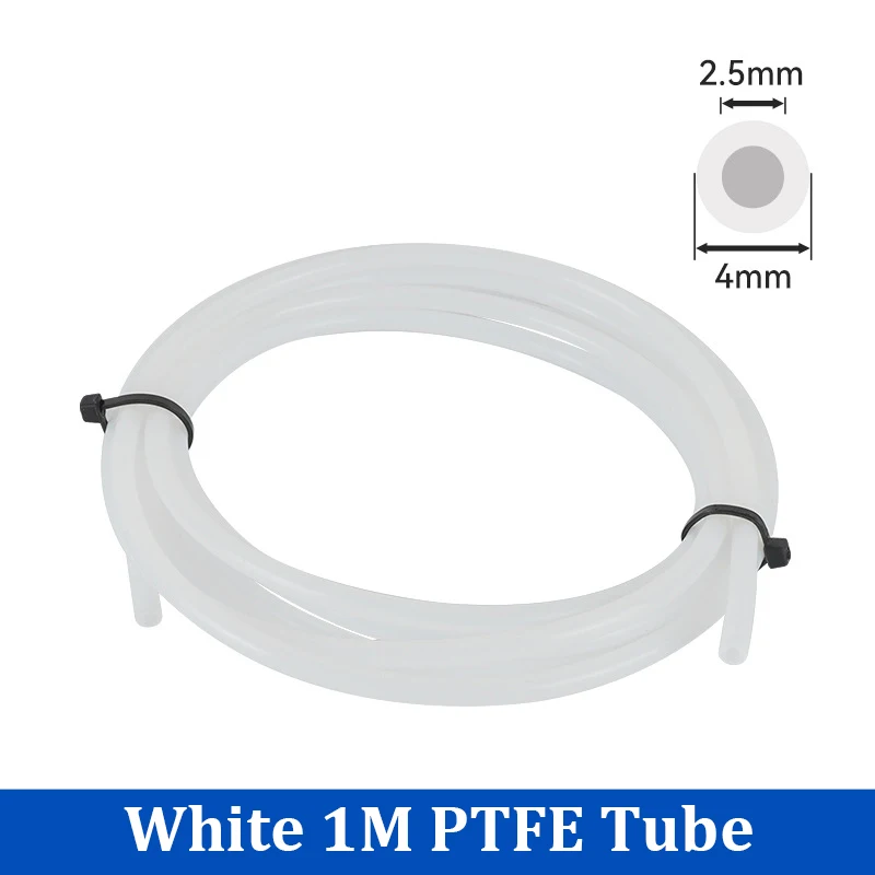 Für Bambu Lab Ptfe Rohr 2,5mm 4mm P1S P1P AMS A1 Mini 3D Drucker Teflonto Rohr X1C Bambulab Ptfe Stecker Weiß Grau AMS LITE