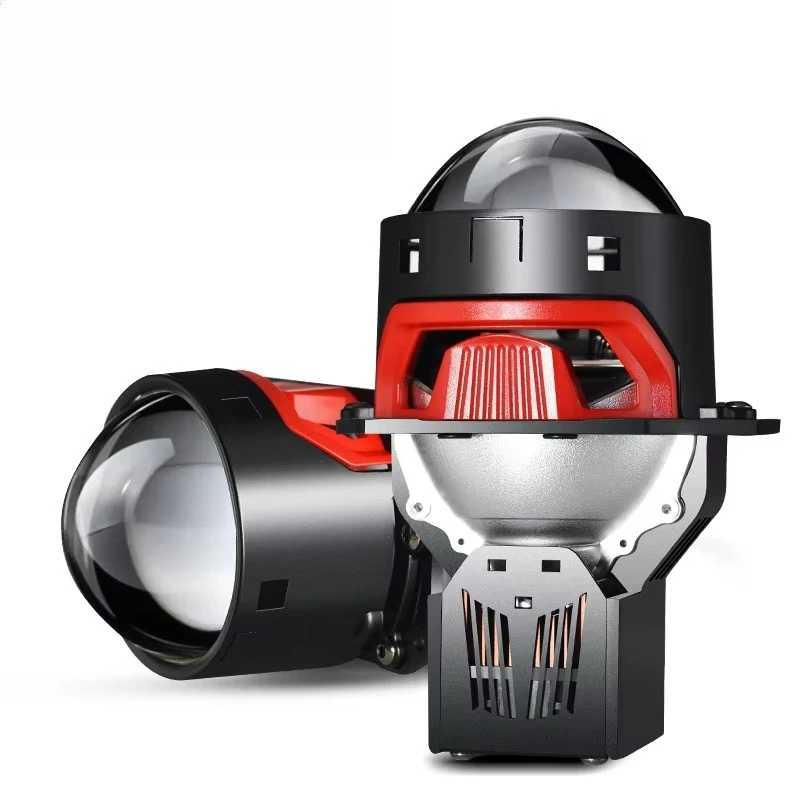 Para sistema de iluminación Faro Bi lente de Proyector LED Focos láser Faros LED haz alto/bajo 290W Proyector Turboes faros Led de coche