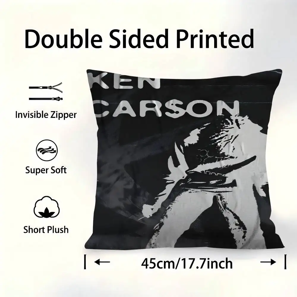 

Rapper Ken Carson A Great Chaos Office Cushion Pillowcase Car Cushion Cover45X45CM Lumbar Pillowcase Sofa Pillowcover