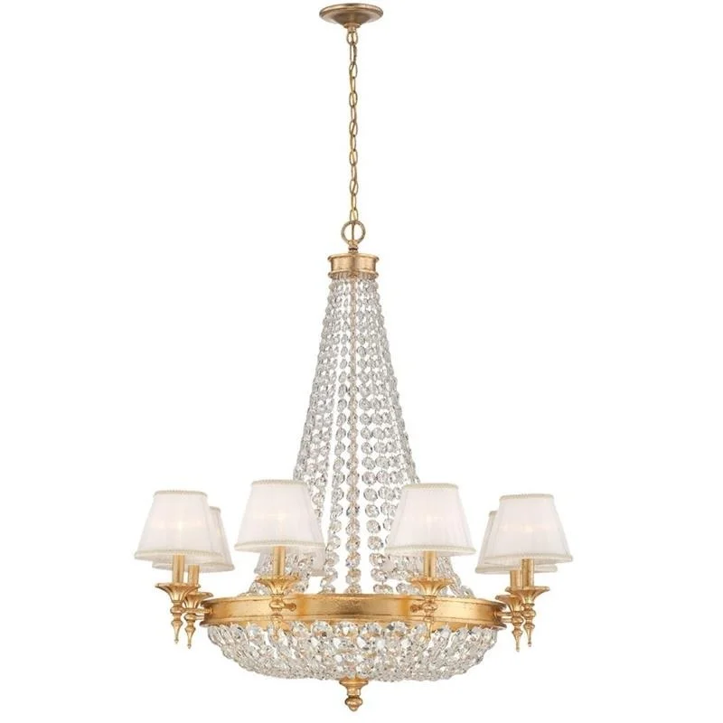 

Vintage chandelier villa duplex living room dining room light designer new luxury crystal chandelier scene universal