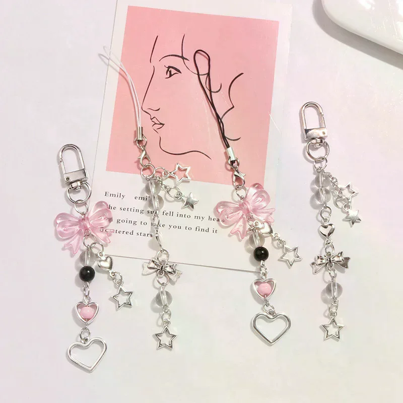 Готический-брелок-для-телефона-с-бантом-в-форме-сердца-и-звезды-кулон-кавайный-брелок-для-ключей-сумка-цепочка-для-телефона-милый-аксессуар-для-девочек-женщин-ювелирные-изделия