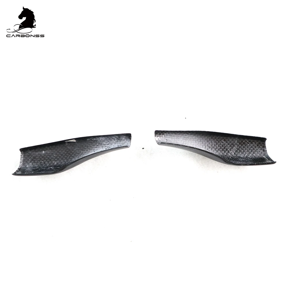 Dry Carbon Fiber Automotive interior Shift Stalk car Parts Accessories Real carbon   Covers 2 pcs For  Model 3