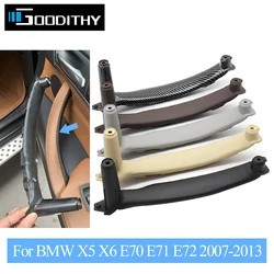 Car Front Rear Left Right Interior Door Inside Pull Handle Trim Inner Panel Cover For BMW X5 X6 E70 E71 E72 2007-2013