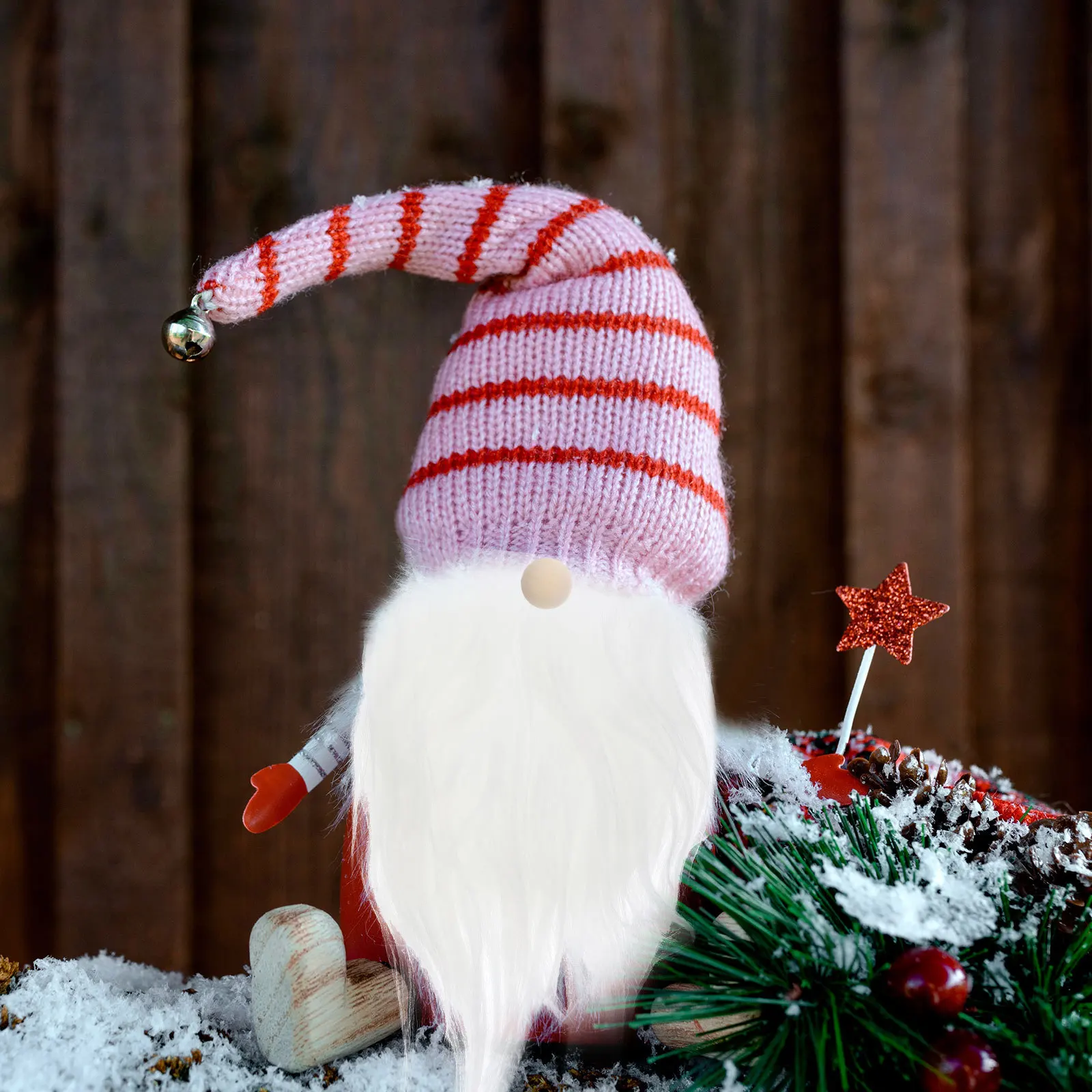 

1 set 1 Set Gnome Beard Accessories Pre-Cut Faux Beard Diy Wooden Balls Craft Supplies Gnome Making Beards Handmade Decor