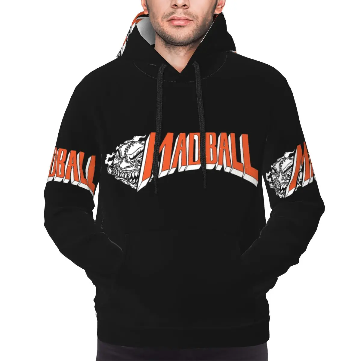 

Толстовки с наклейками Madball, пуловер в стиле Харадзюку, осень-зима, мужские и женские толстовки, топы с длинными рукавами