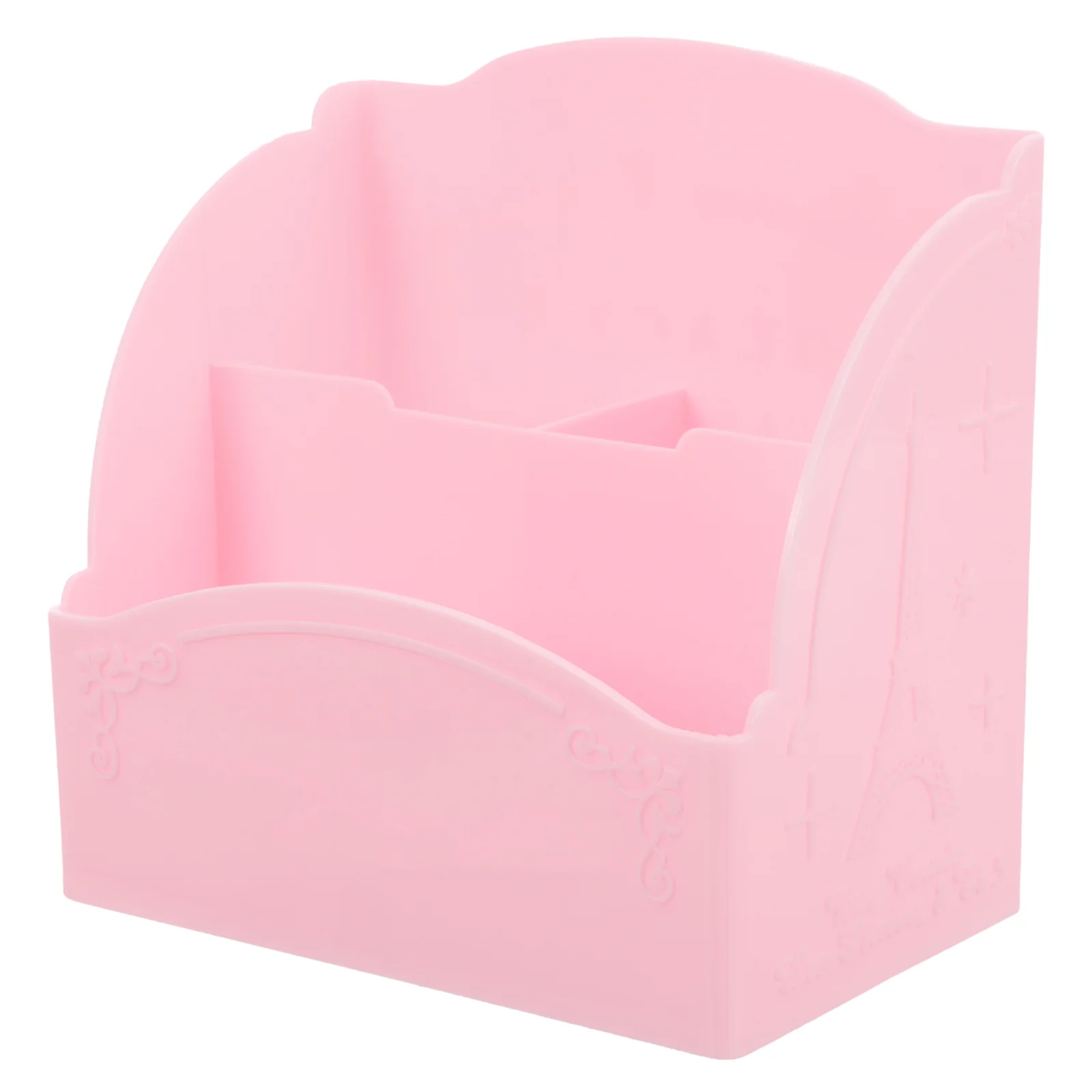 Nail Pen Holder Supplies Storage Box (Pink) Office for Desk Pencil Organizer Pots