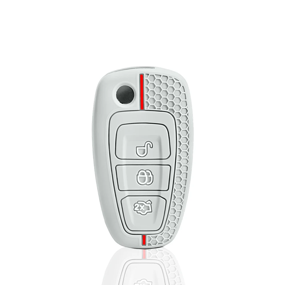 Silicone Car Remote Key Fob Cover Case for Ford Ranger C-Max S-Max Focus MK3 Galaxy Mondeo Transit Tourneo Custom Accessories