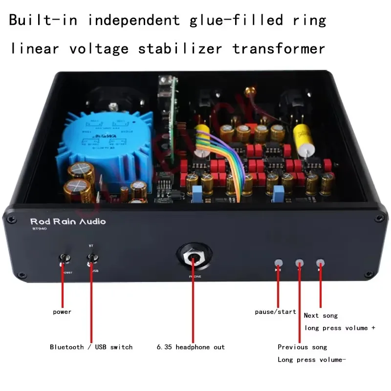 

SUNBUCK BT940 Dual Parallel connection PCM1794A DAC Bluetooth 5.1 Qualcomm 5125 decoding USB decoder