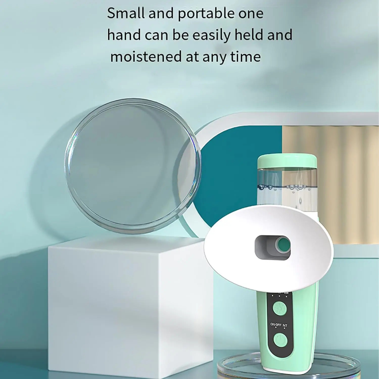 علاج بالبخار للعيون الجافة، بخاخ بخار محمول لتخفيف العين الجافة ودعم الترطيب القابل لإعادة الشحن #4