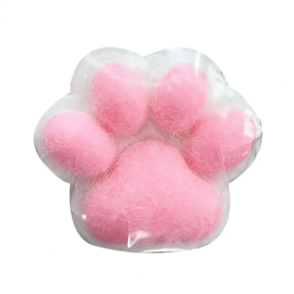 Bola de pata de gato para aliviar el estrés, juguetes para aliviar el estrés con pata de gato Kawaii para niños, pelotas antiestrés divertidas, juguetes para apretar, recuerdos de fiesta, cesta de Pascua