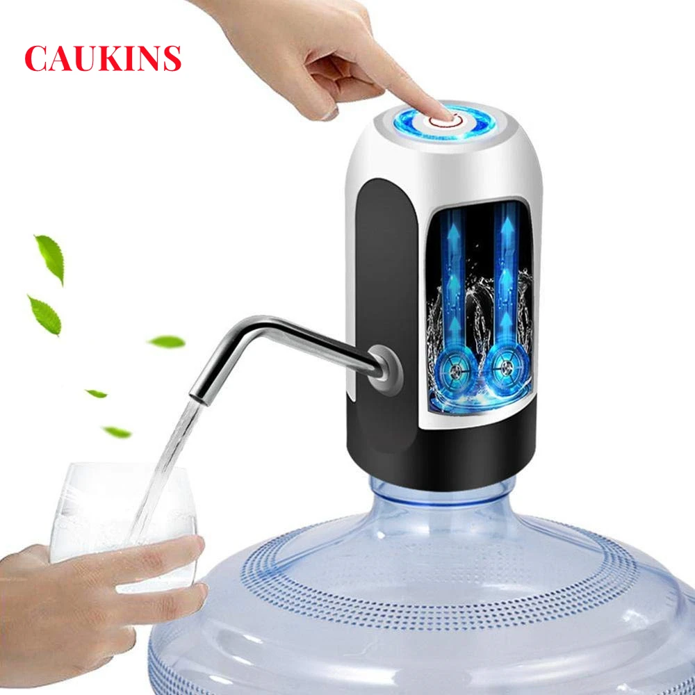 Portable Electric Water Dispenser Pump for 5 Gallon Bottle Usb Charge With Extension Hose Barreled Tools