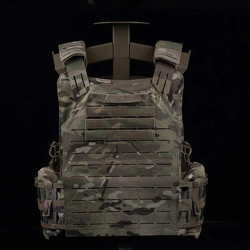 LBT 6094 LG4 Style Tactical Plate Carrier with Dual Side Waist Pouches Bilateral Radio Storage Pockets