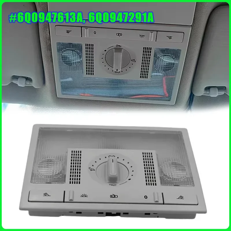 

#6Q0947613A, 6Q0947291A Car Front Dome Reading Light Signal Lamp Fit For Volkswagen Polo 9N 2002-2010 Fox EU Altea Leon Toledo