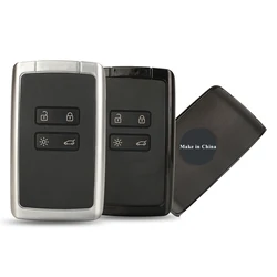 jingyuqin Car Alarm 4 Button Smart Remote Key For Renault Megane 4 Entry Car Key Case Shell Cover