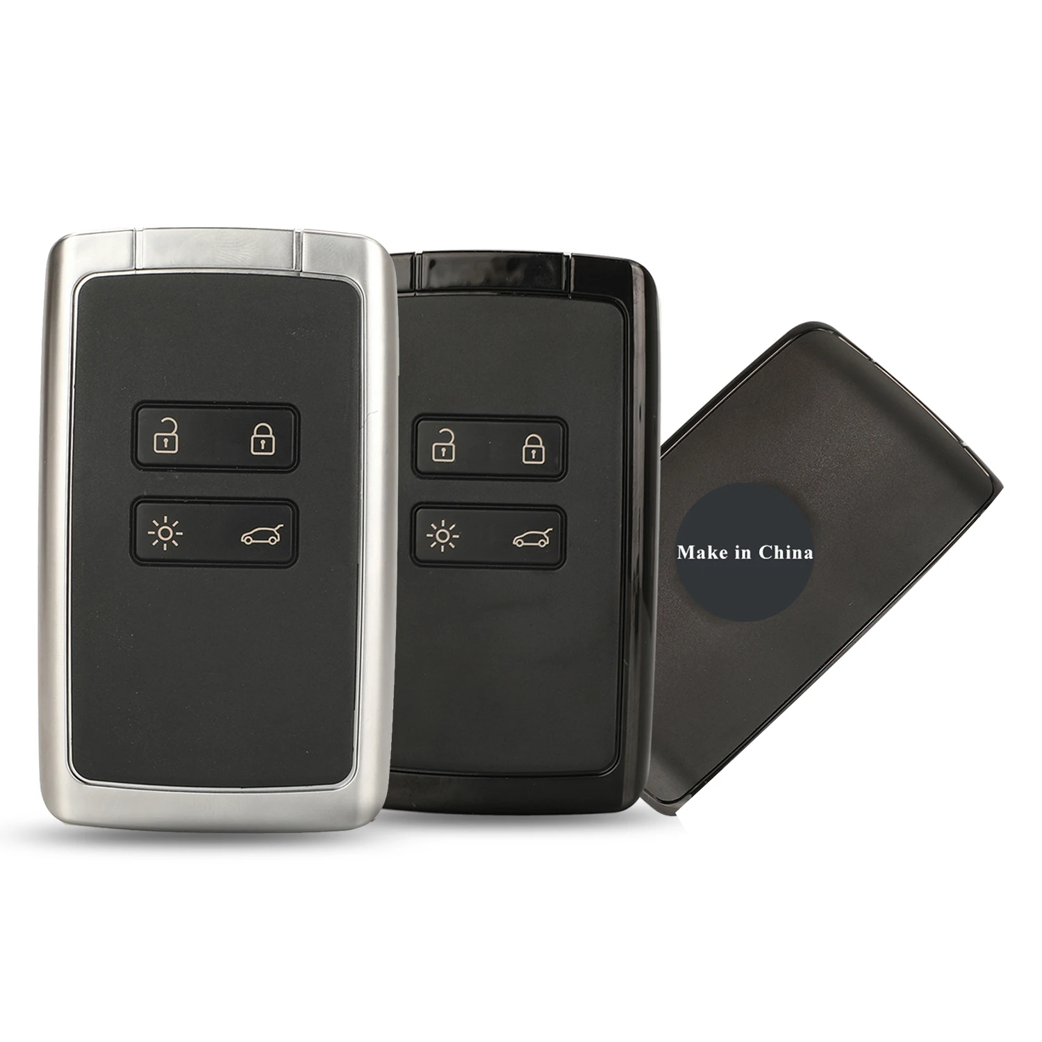 jingyuqin Car Alarm 4 Button Smart Remote Key For Renault Megane 4 Entry Car Key Case Shell Cover