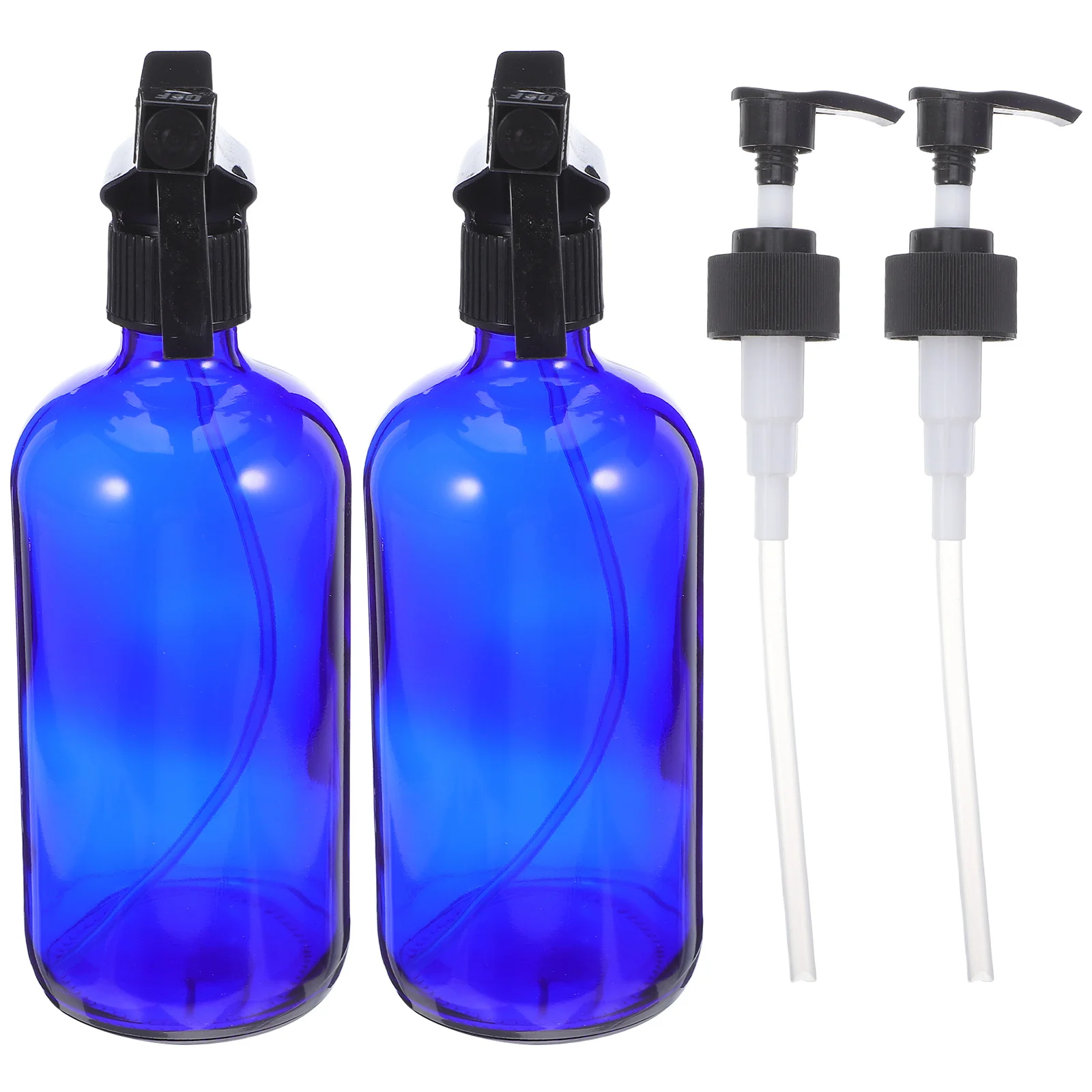مجموعة واحدة من زجاجات الرش الزجاجية القابلة لإعادة الاستخدام وقابلة لإعادة الملء، حاوية مستحضرات التجميل الزرقاء للسفر المحمولة، زجاجة التعبئة والتغليف الفرعية، بخاخ الرذاذ #2
