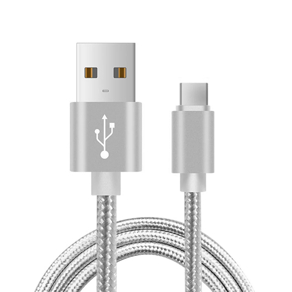 

USB Type-C Waterproof Nylon Braided Fast Charging Cable Durable 1 Meter Long Alloy Aluminum Connector USB Cable