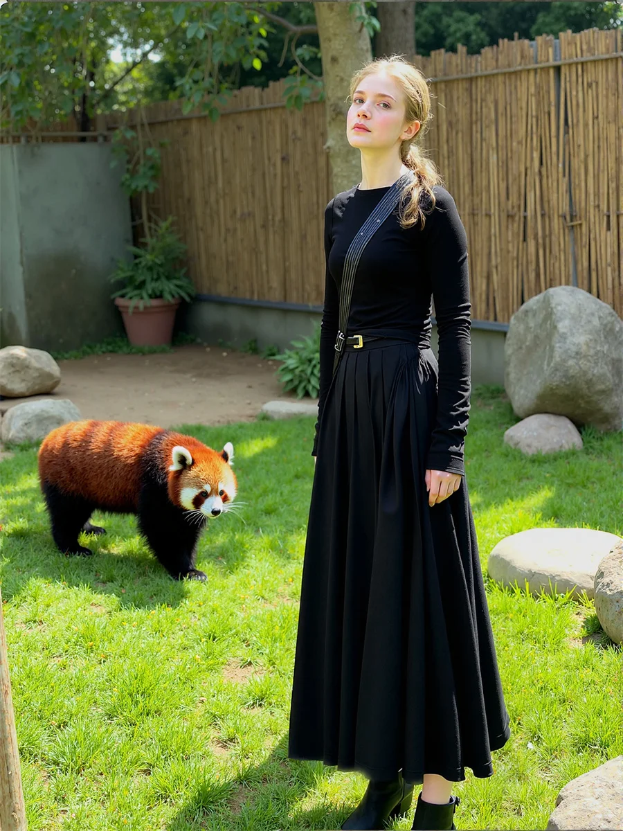 

Pleated Floor Length Skirts Women Wrapped Irregular Ruffles Elastic Waist Layered Mesh Chic Club Style Daily Trend Dance