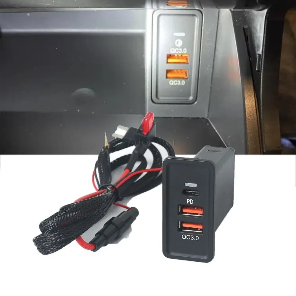 USB Interface Socket Fast Car Charger Quick Charge Car Charging Adapter Use for VW Golf 7 Accessories