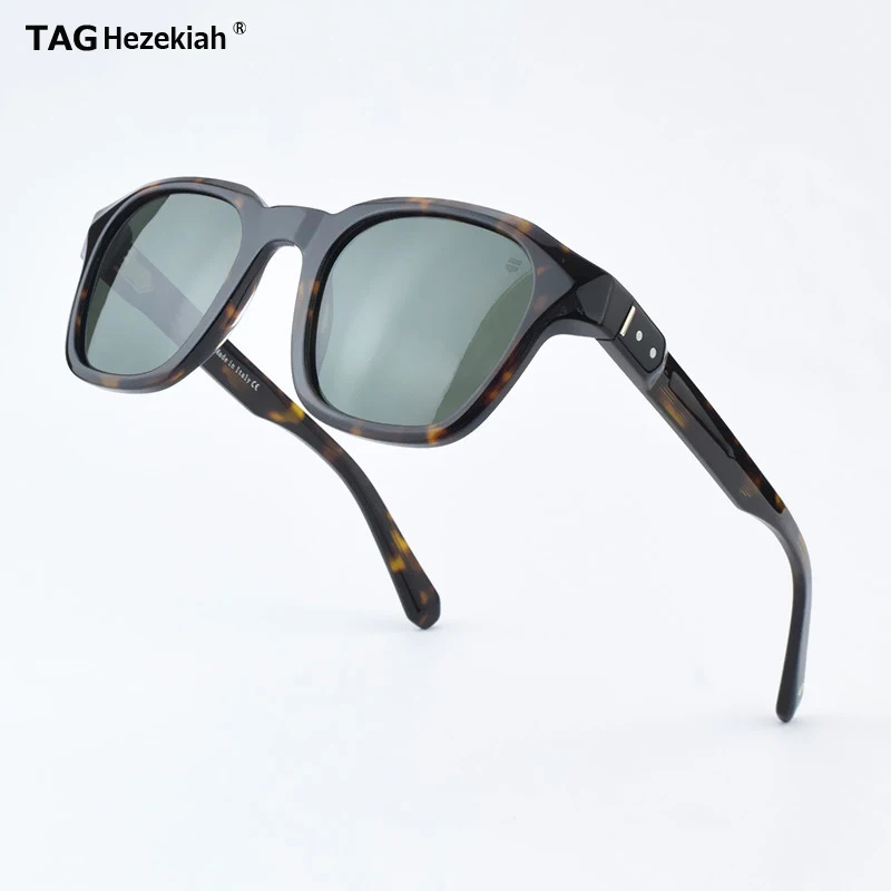 

TAG Hezekiah luxury Brand vintage Polarized Sun glasses Men Women T8765S Sunglass Men's Driving Sunglasses Fashion Male Acetate