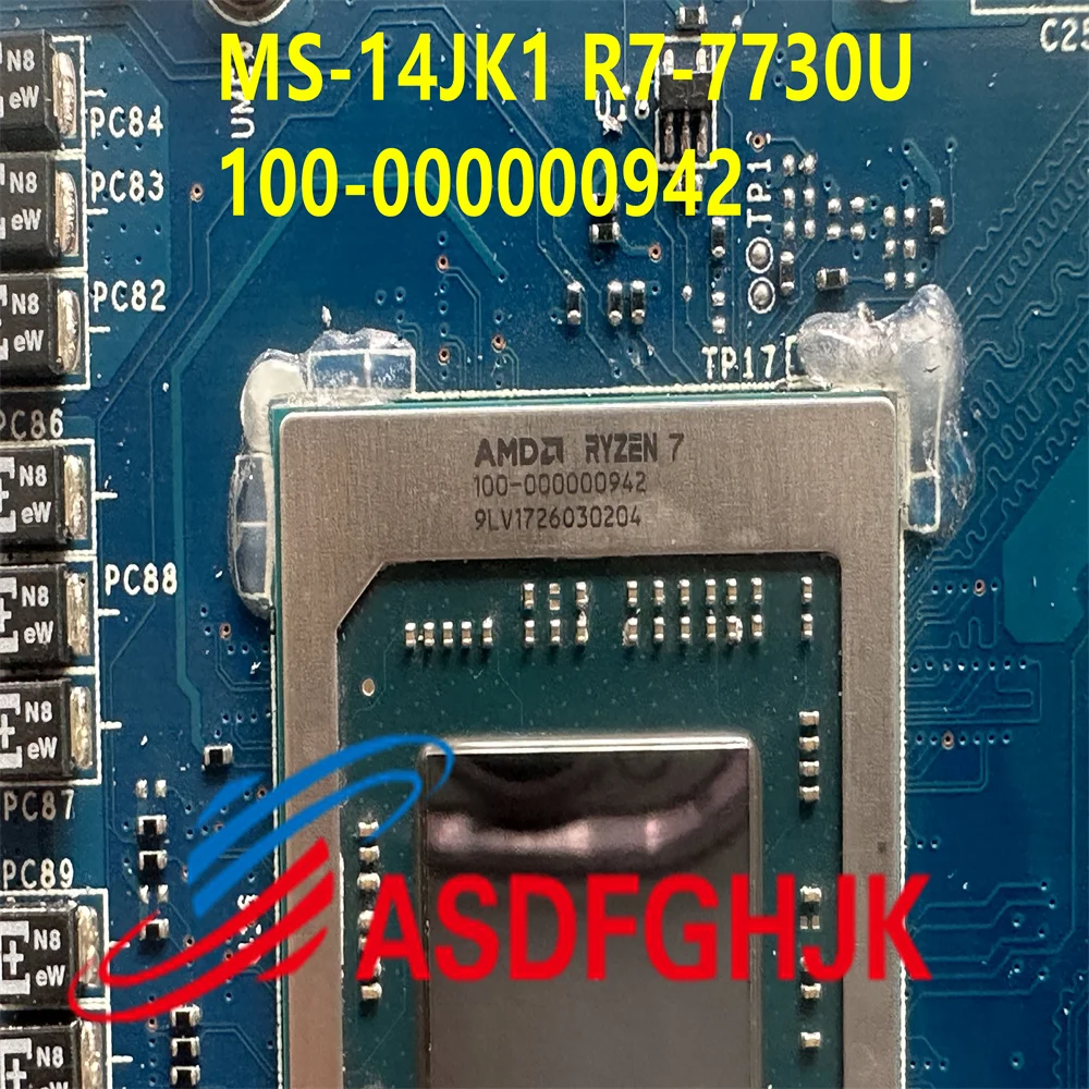 Original MS-14JK1 for MSI Modern 14 MS-14JK C5M-022XBY C7M-233XBY Laptop motherboard MS-14JK1 R7-7730U 100-000000942 CPU test OK