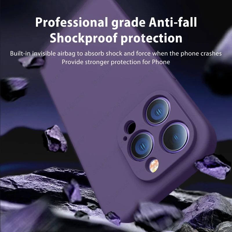 Original Liquid Silicone Magnetic Cases For Magsafe Case For iPhone 15 14 13 11 12 Pro Max Plus Shockproof Cover Accessories