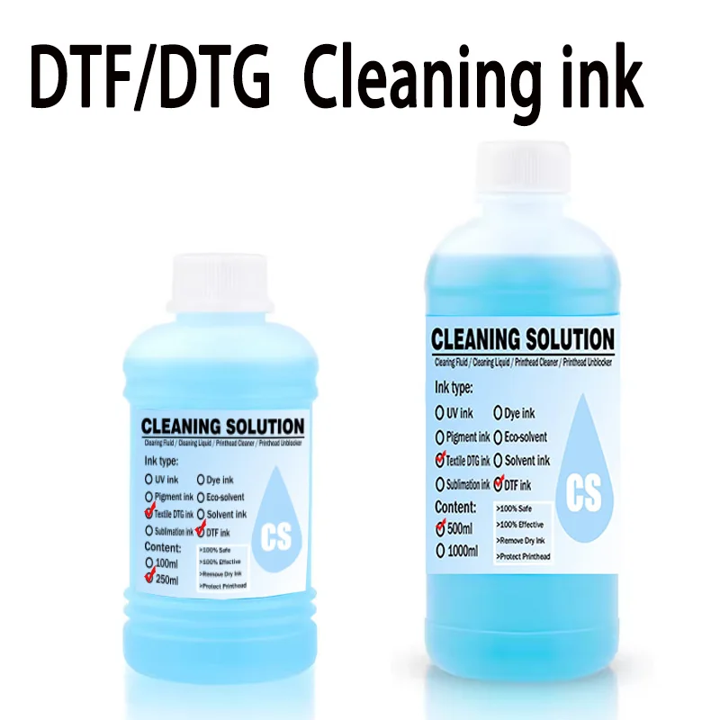 DTF Ink Cleaning DTG Ink Cleaning Solution for Epson Strong Cleaning Liquid Compatible with DX4 DX5 L1800 L805 L800 1390 I3200 image 6