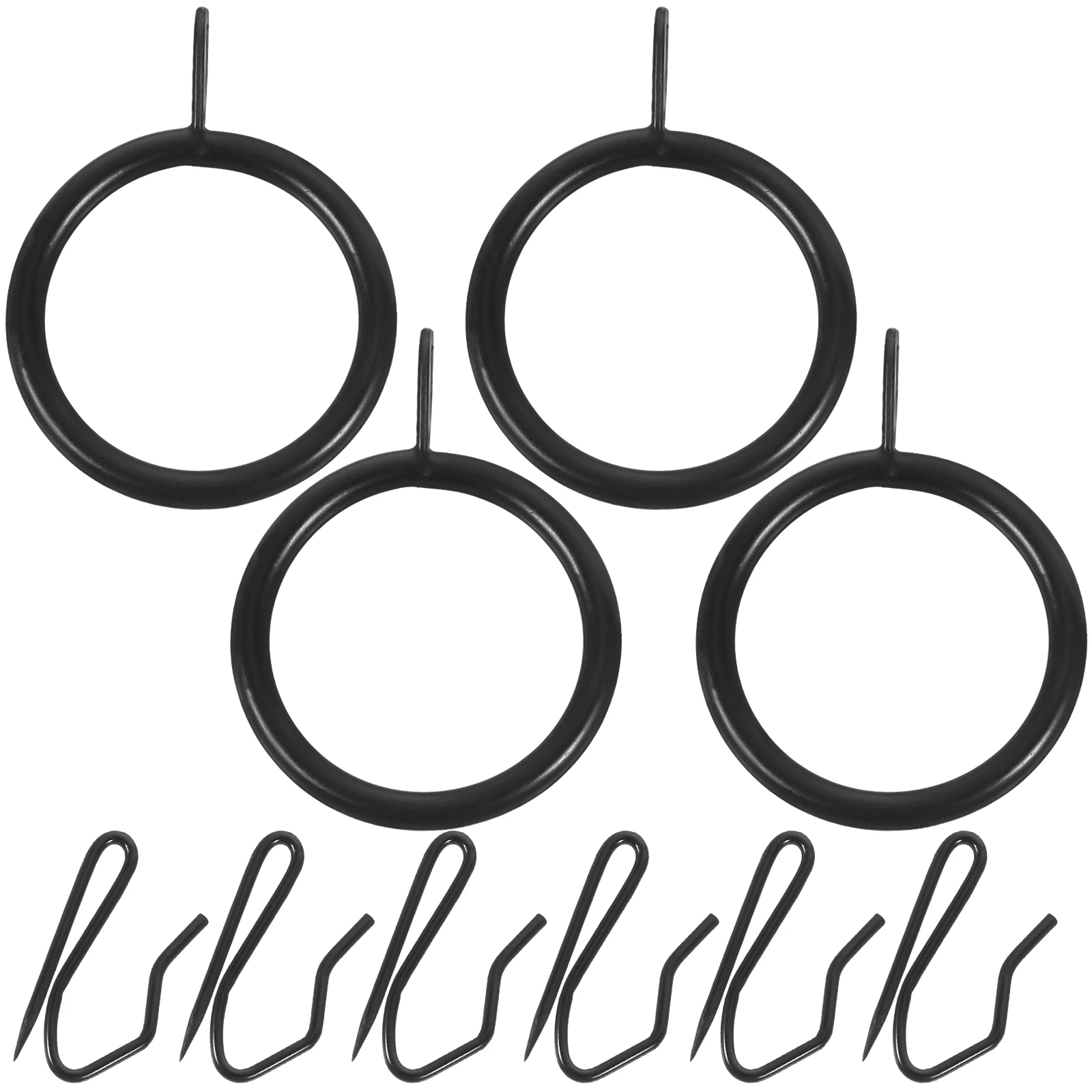 

20 Curtain Rings Shower Hanging Eyelet Bath Hangers Accessories Rod Fixing Curtains Elegant Decorative Effect Easy Install