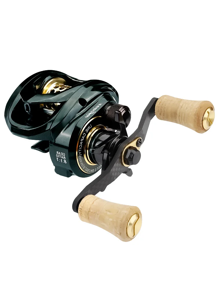 

SHENGHE 149g Ultra Light Spool Bait Finesse Baitcasting Fishing Reel Micro Metal 8.1:1 10+1BB 4kg Light Game Coil Baitcast Wheel