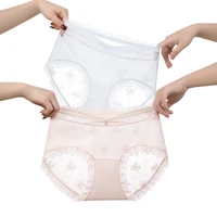 Women's Lingerie Lace Underwear for Women Fashion Women's Panties Set Pack Transparent Linergie Sexy Micro Briefs Lady Seamless 2