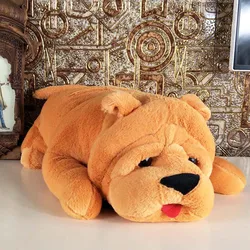 Brown Large Dog Pillow Shar Pei Plush Toy Doll Children Stuffed Birthday Christmas Gift