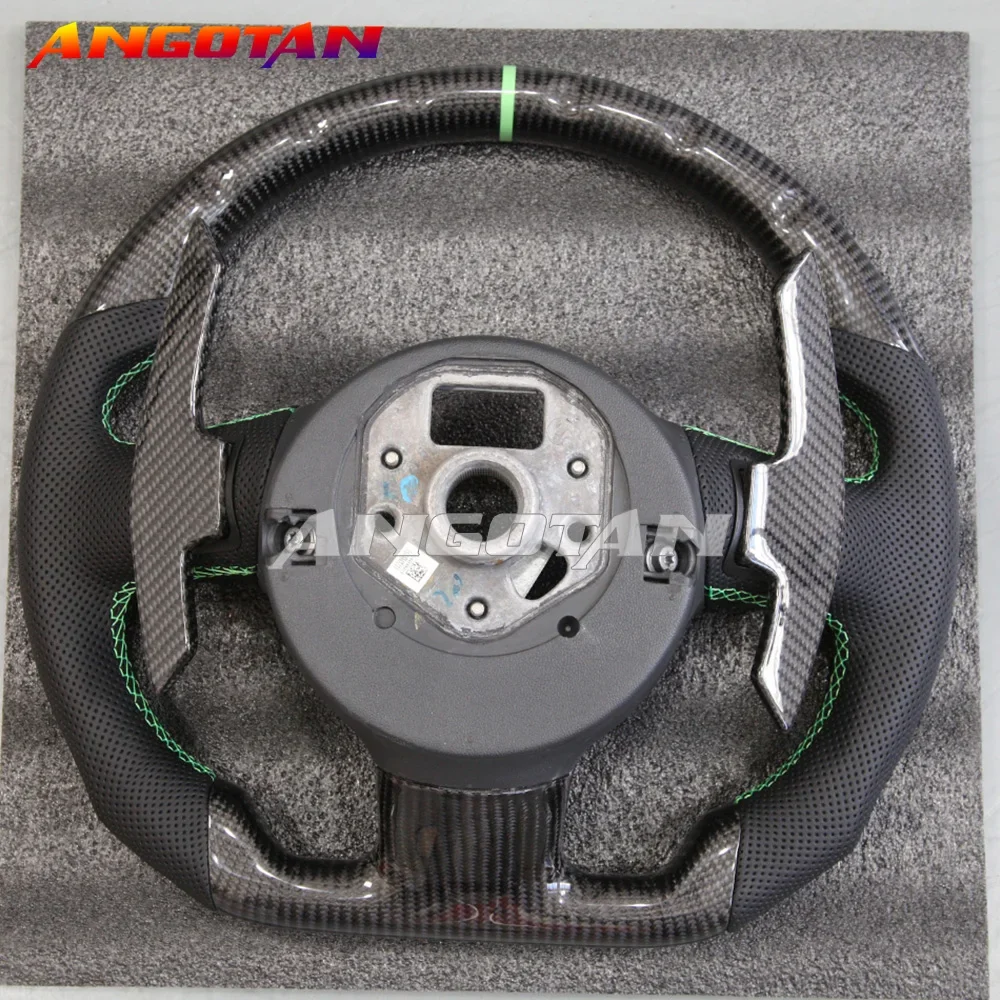 Carbon Fiber Steering Wheel Fit For Audi R8 TT TTs Audi Paddle Shift Sprort Car Wheel 2007-2014 models