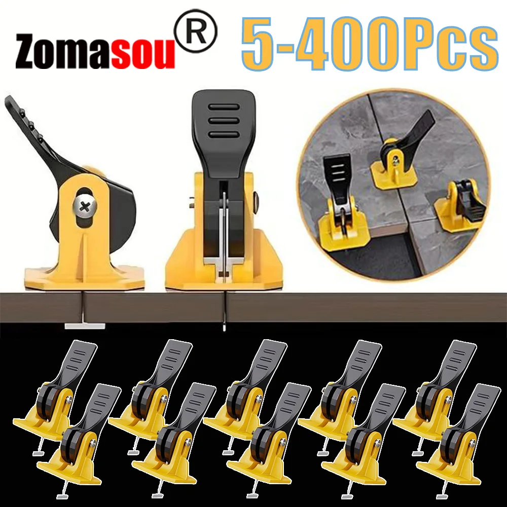 5-400pcs Tile Leveling System For Tile Laying, Reusable Tile Leveling System For Brick Laying Leveling Construction Tools Parts