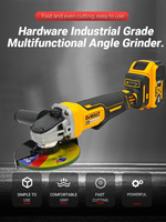 Dewalt DCG406 125MM Brushless Angle Grinder 9000RPM Cordless Cutting Machine Impact Polisher Machine 20V Rechargeable Power Tool