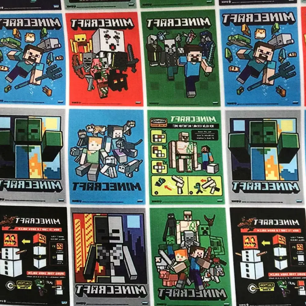 الكرتون النسيج الساخن DIY140 * 50 سنتيمتر اليدوية الخياطة خليط اللحف فستان طفل ورقة المنزل قماش مطبوع النسيج الخياطة الاطفال