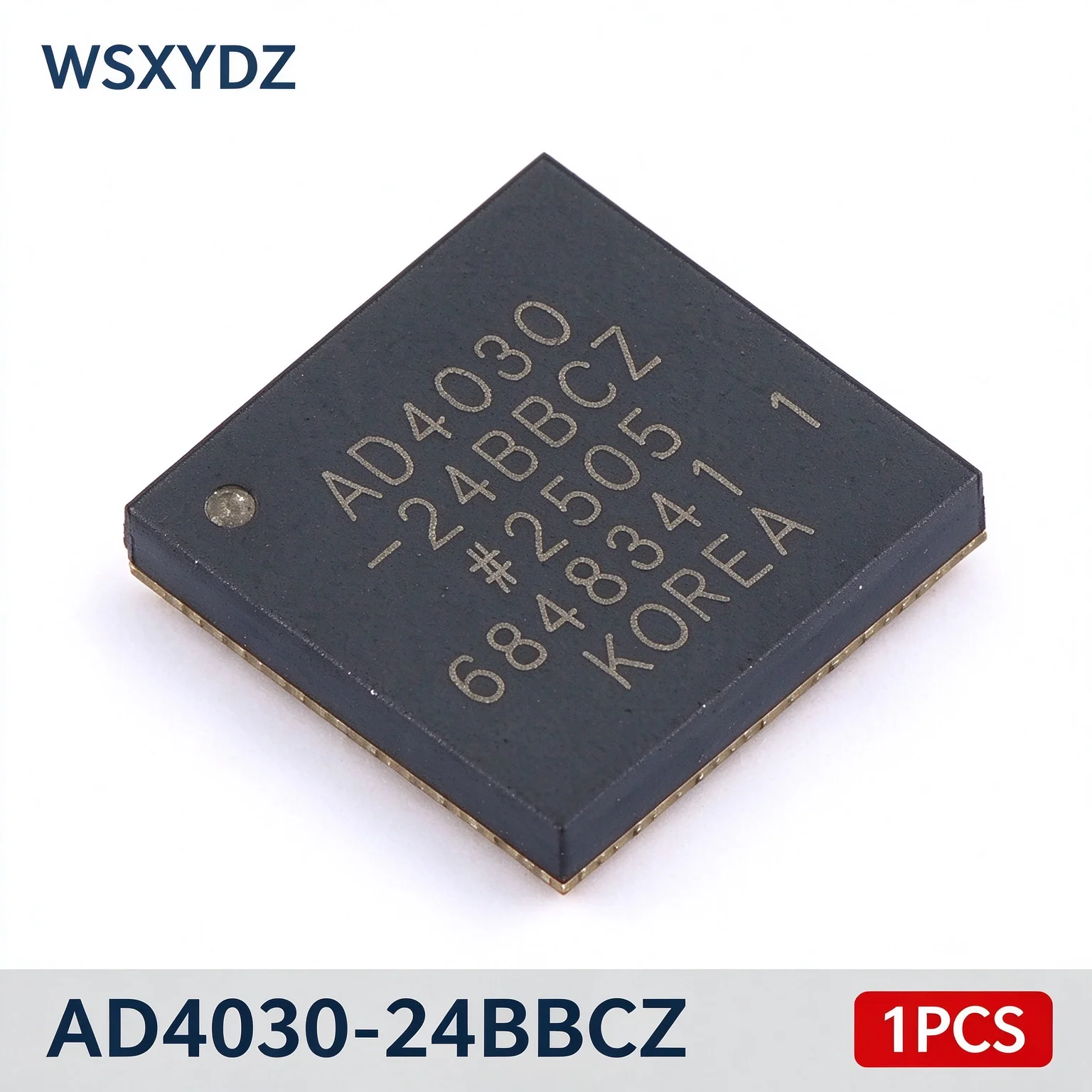 1PCS AD4030-24BBCZ ADI 24Bit 2MSPS SAR ADC INL 0.9ppm SNR 108.4dB THD -127dB 64-CSPBGA 7x7mm New Original