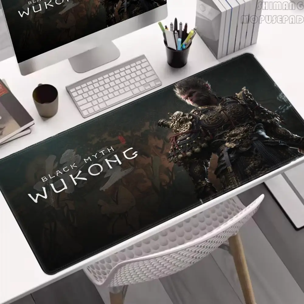 

Game Black Myth W-Wukong Mouse Pad Desk Mat Large Non-slip Anti-fray Keyboard Ergonomic Office Rubber PC Home Custom