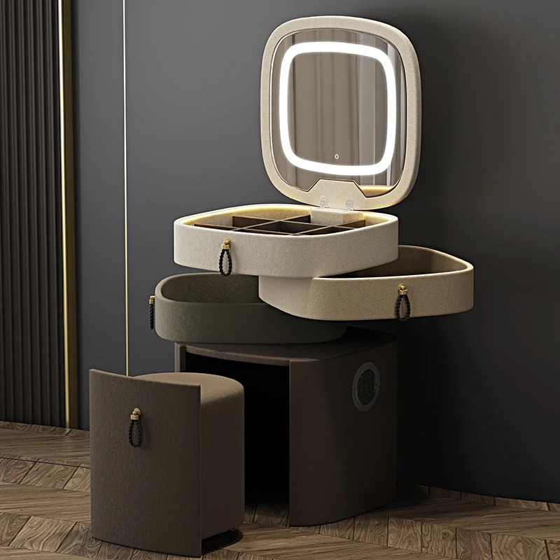 

Women Nordic Dressing Table Storage Style Jewellery Design Dressing Table Shelf Ornaments Coiffeuse Furniture Accessories