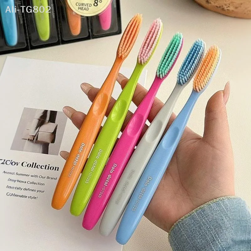 Neosfg 5 PCS Adult Toothbrush Head Extended Widened Individual Packing Advanced Soft Bristle For Daily Oral Cleaning