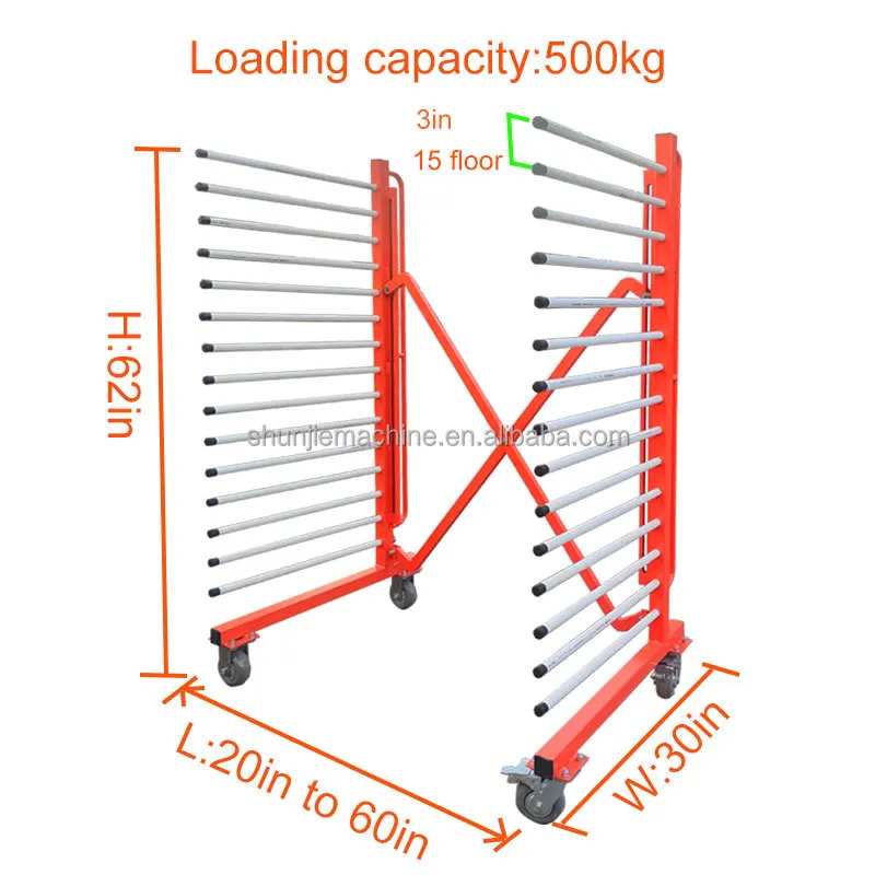 ชั้นวางเฟรมแบบ Heavy Duty สําหรับจัดเก็บและขนส่งแผ่นพื้น
