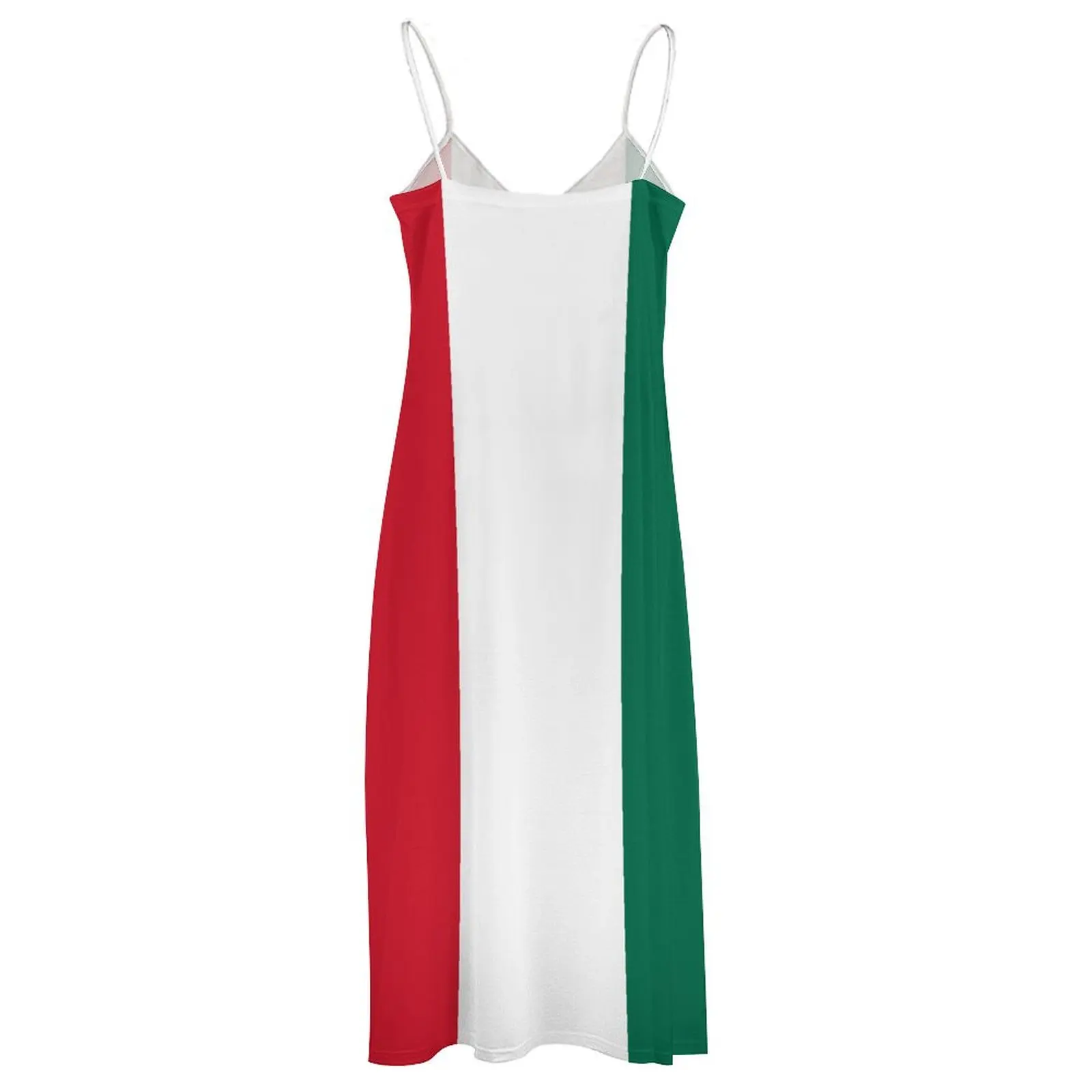 Vestido largo con estampado de bandera de México para mujer, ropa informal sin mangas con cuello en V, Retro, Swing