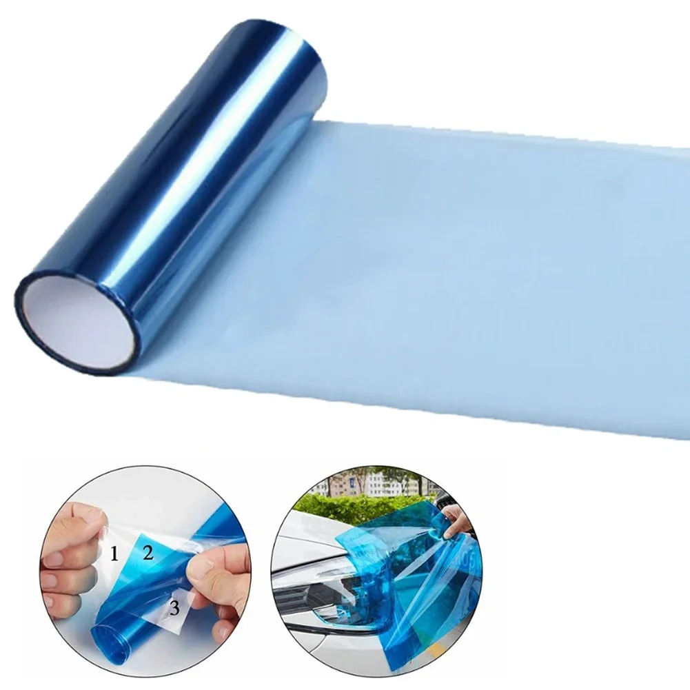 سيارة المصابيح الأمامية تينت فيلم لمعان الضوء الأزرق تينت الفينيل التفاف فيلم ل المصباح الخلفي حماية 30*60 سنتيمتر ورقة الفينيل ملصق