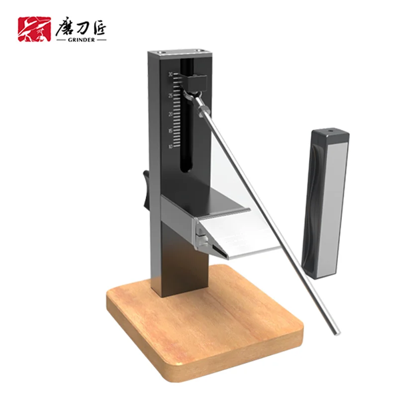 Afilador de cuchillos profesional fijo TAIDEA con juego de diamantes 360 # & 600 # & 800 # & 1000 # y guía de ángulo de precisión 10 ° ~ 30 °